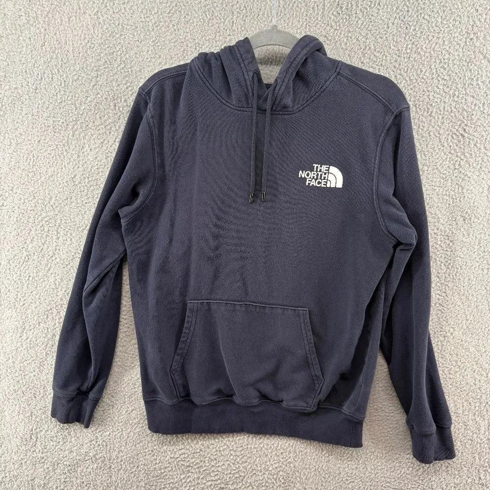 The North Face Men’s Logo Pullover Hoodie Navy Blue Size S